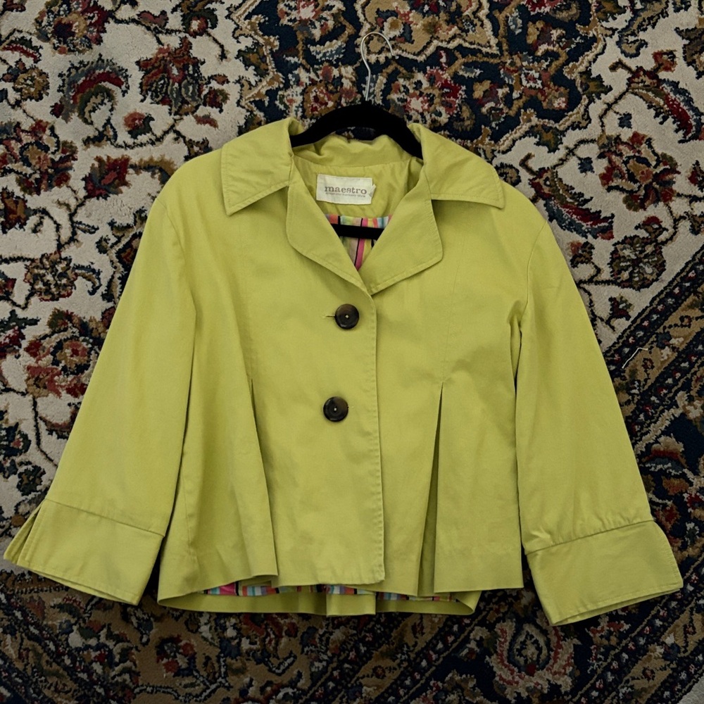 Chartreuse Swing Jacket by Maestro